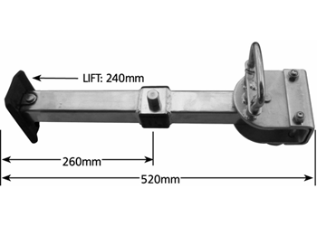 (197040) 197040 Manutec Quick Relaese Adjustable Leg 515mm ALQR3